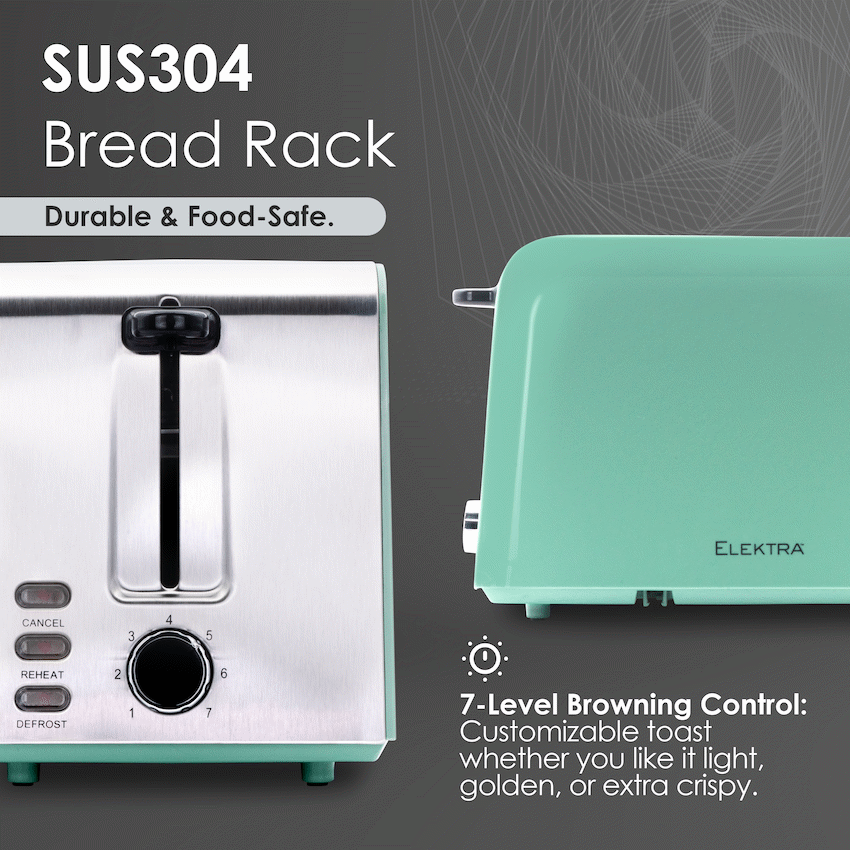 ELEKTRA - 2 Slice Toaster - Green - image 5