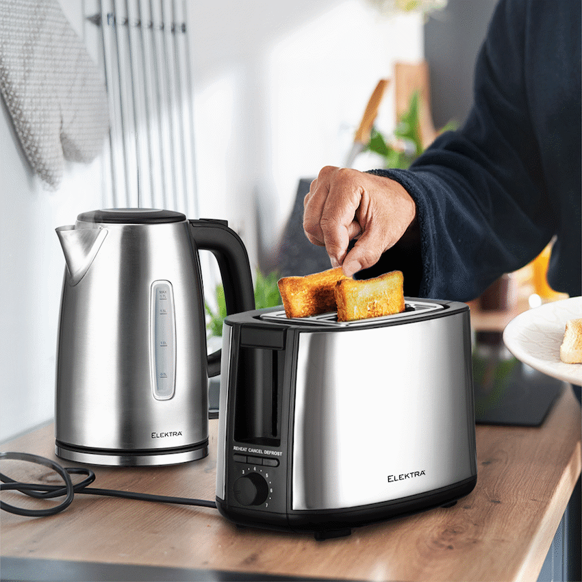 Elektra Kettle and Toaster Breakfast Set - Stainless Steel - image 5