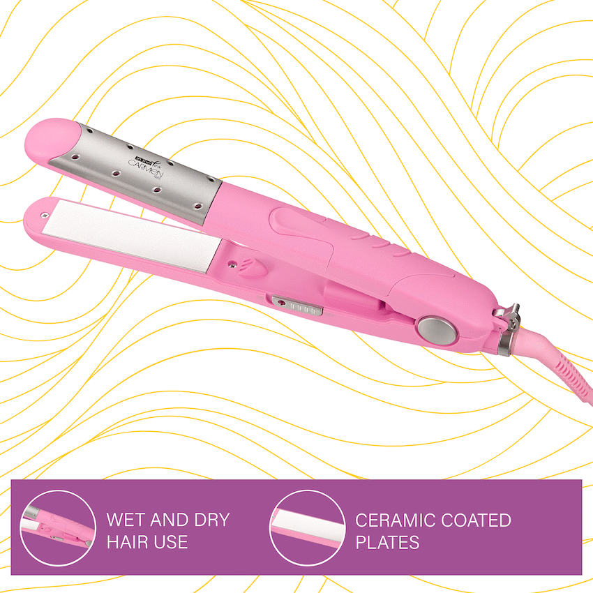 Carmen Pink Wet 'n Dry Straightener - Pink - image 5