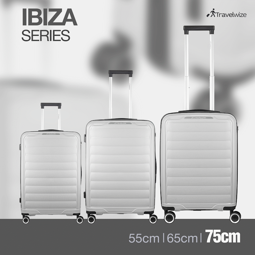 Travelwize Ibiza PP 4-Wheel Spinner 55cm Luggage - Grey - image 5