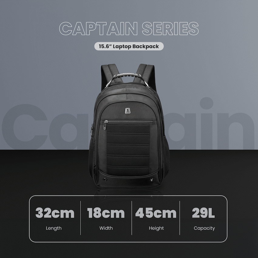 Volkano Captain 15.6" Laptop Backpack - Black - image 5