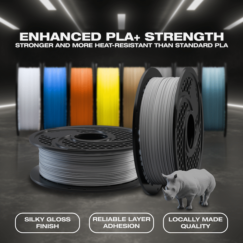 SA Filament Silk PLA Plus Gloss Filament 1kg - Grey - image 5
