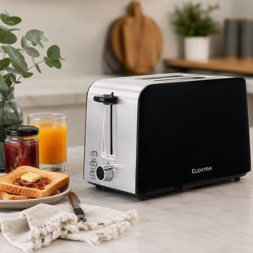Elektra - 2 Slice Toaster - Black - image 5