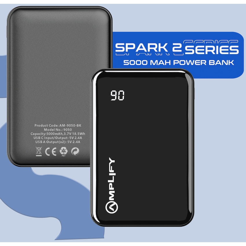 Amplify Spark 2 Series 5000 mAh Power Bank - Black - image 5