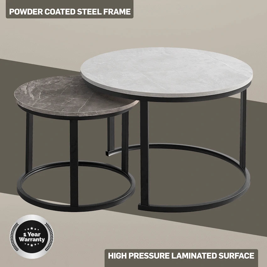 Indus Nesting Coffee Table Greyish - image 5