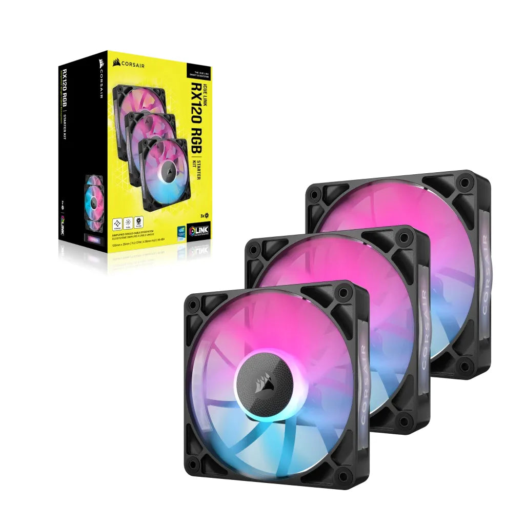 Corsair RX RGB Series; iCUE LINK RX120 RGB; 120mm Fan; Triple Pack - image 4