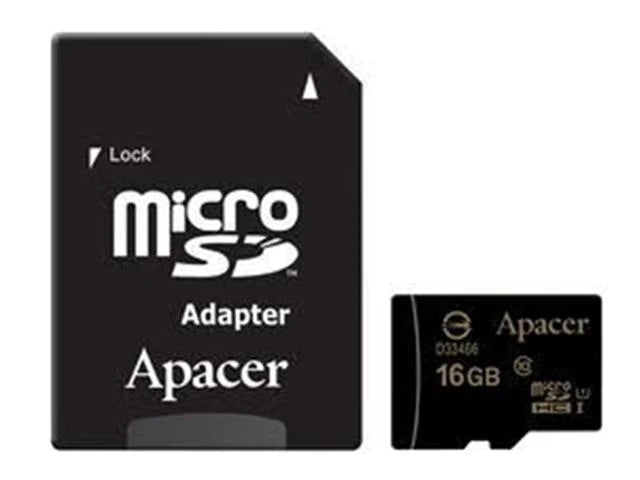Apacer Micro SDHC UHS-I 16GB Class 10 + Adaptor