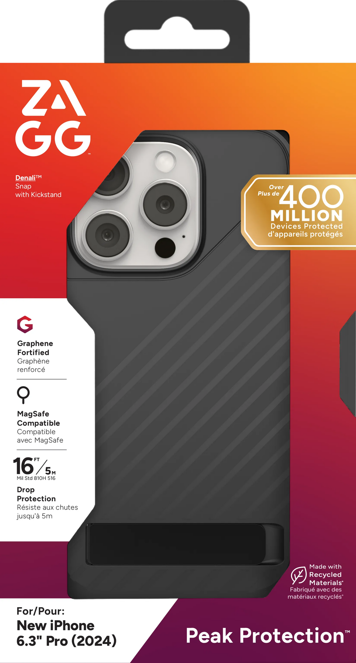 ZAGG Cases Denali Snap KS Apple iP16 Pro  Black - image 2