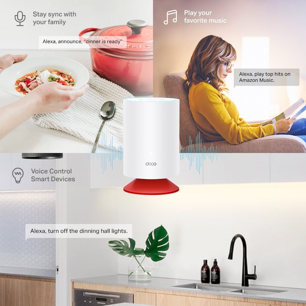 TP-Link Deco X20 Voice AX1800 router Whole Home Mesh System with Smart Speaker - image 3