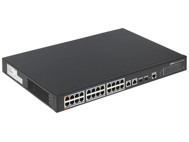 DAHUA 24 Port 100Mbs + 2 Port Gigabit Managed PoE Switch