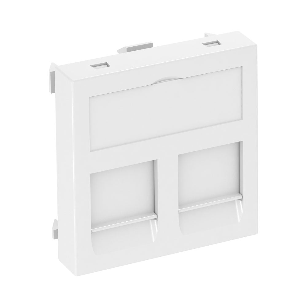 O-LINE-OBO TWIN SHUTTER HOUSING RJ11/RJ45