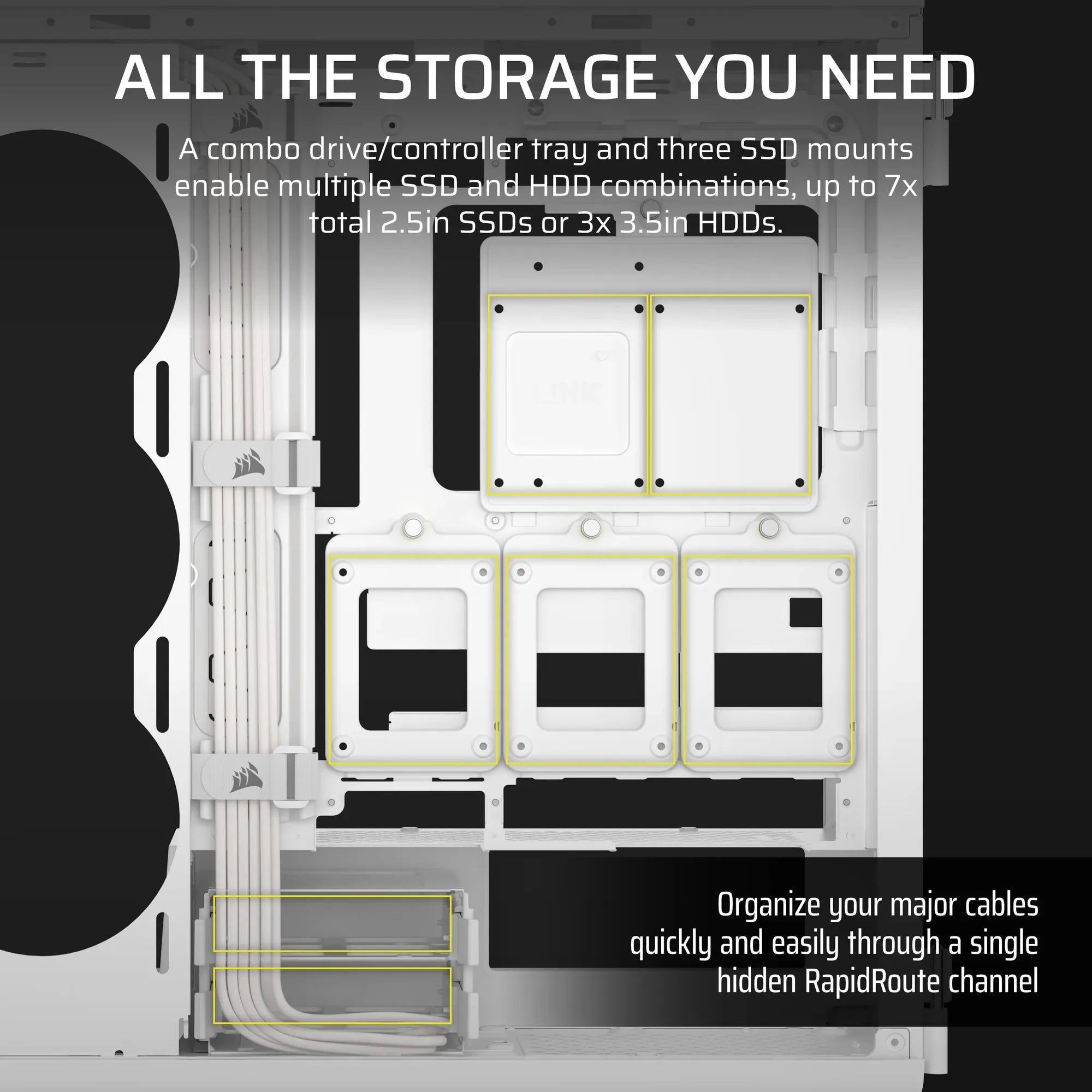 5000T Mid-Tower PC Case; White - image 3