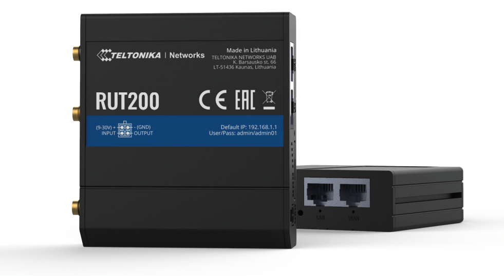 Teltonika 4G/LTE WiFi 4 Industrial Cellular Router | RUT200 - image 3