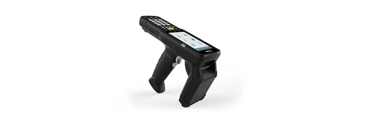 MC3330R UHF RFID GUN; CIRCULAR ANTENNA; 802.11 A/B/G/N/AC; SE4750SR 2D IMAGER W/ LED AIMER; 29 KEY; 2X BATTERY; GMS; 4GB RAM / 3 - image 3