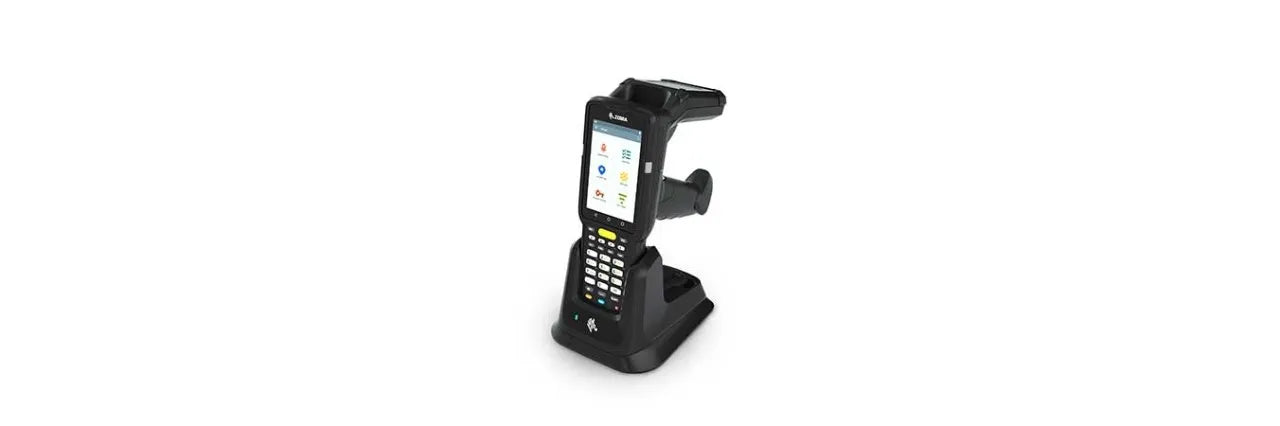 MC3330R UHF RFID GUN; CIRCULAR ANTENNA; 802.11 A/B/G/N/AC; SE4750SR 2D IMAGER W/ LED AIMER; 29 KEY; 2X BATTERY; GMS; 4GB RAM / 3 - image 6