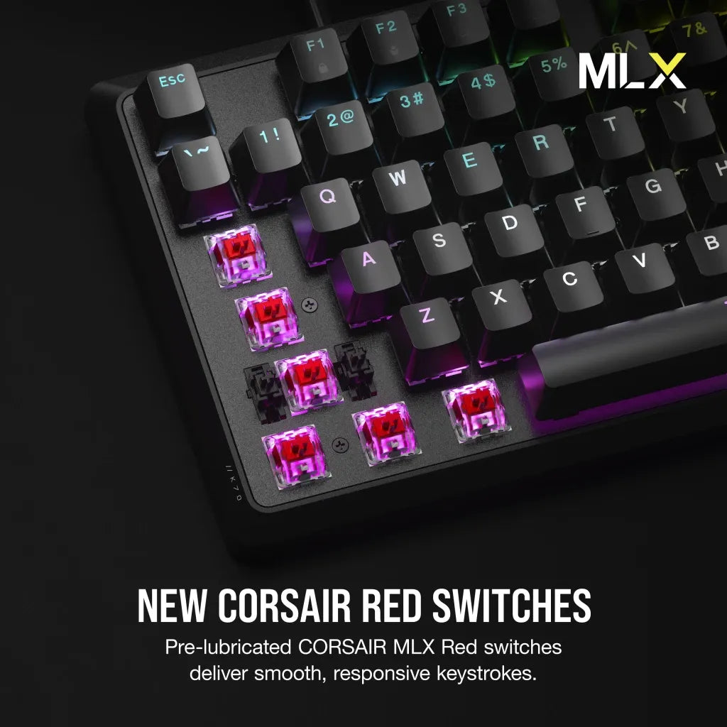 Corsair K70 CORE RGB Mechanical Gaming Keyboard - CORSAIR Red Linear Switches - image 8