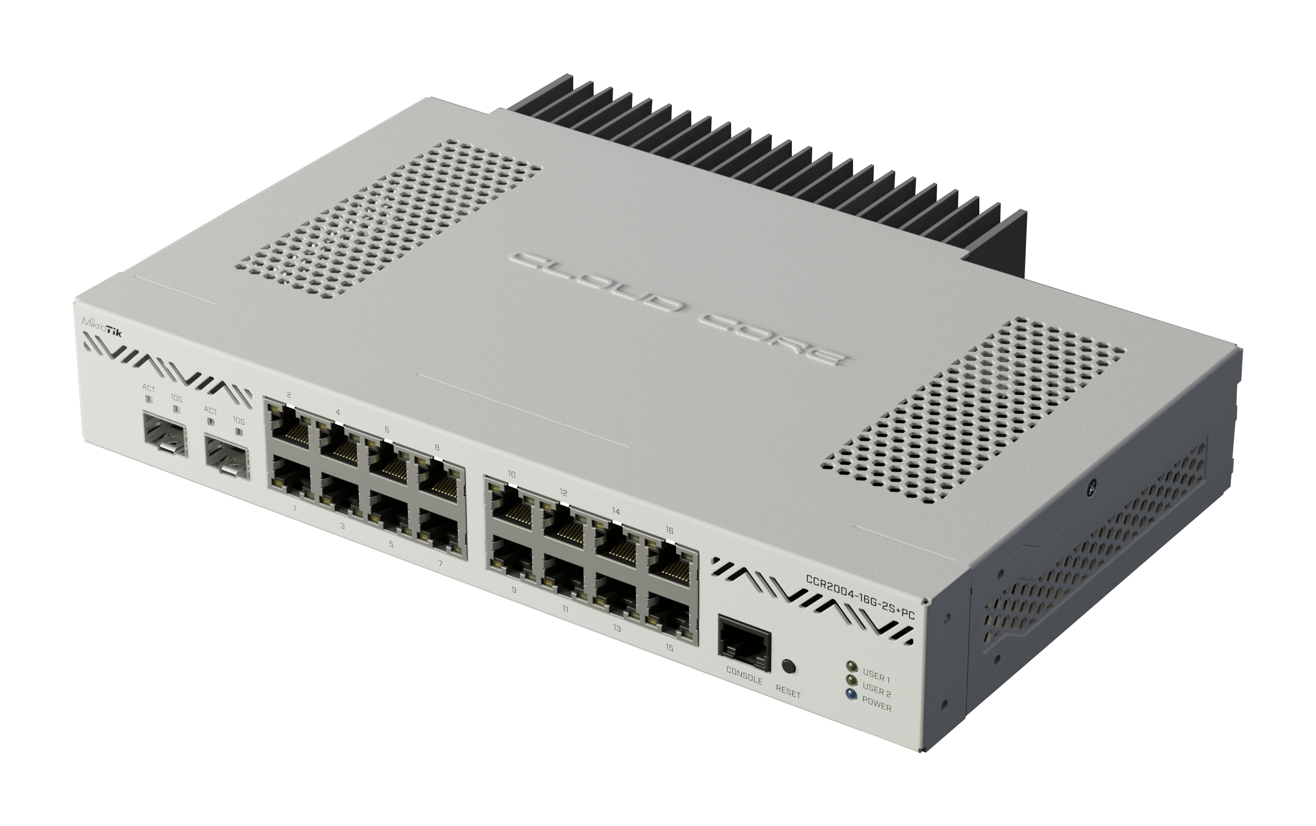 MikroTik Cloud Core 16 Port Gigabit 2SFP+ Passive Cooling Router | MT-RBCCR2004-16G-2S+PC - image 3