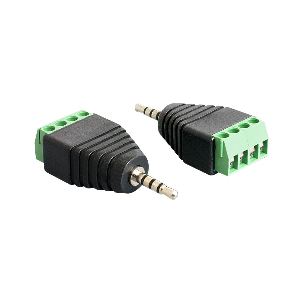 DELOCK 2.5MM STEREO ADAPTER 4-PIN TERMINAL BLOCK (65454)