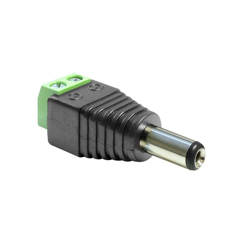 DELOCK 65487 DC 5.5 X 2.5MM MALE TO 2-PIN TERMINAL BLOCK ADAPTER, 5MM PITCH