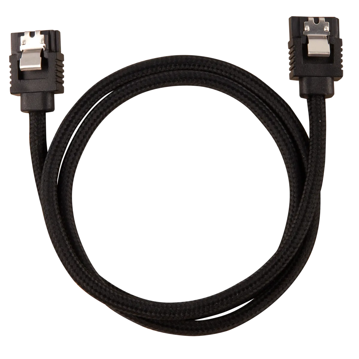 Corsair Premium Sleeved SATA Data Cable Set with Straight Connectors; Black; 60cm - image 2