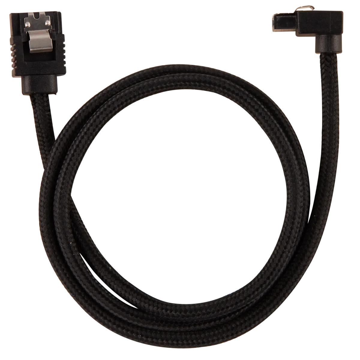Corsair Premium Sleeved SATA Data Cable Set with 90° Connectors; Black; 60cm - image 3