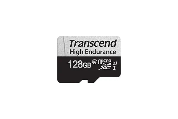 TRANSCEND 350V 128GB HIGH ENDURANCE MICRO SD UHS-I  U1 CLASS10 - READ 100 MB/S - WRITE 45MB/S -  WITH SD ADPTOR - image 2