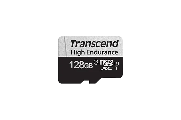 TRANSCEND 350V 128GB HIGH ENDURANCE MICRO SD UHS-I  U1 CLASS10 - READ 100 MB/S - WRITE 45MB/S -  WITH SD ADPTOR - image 3
