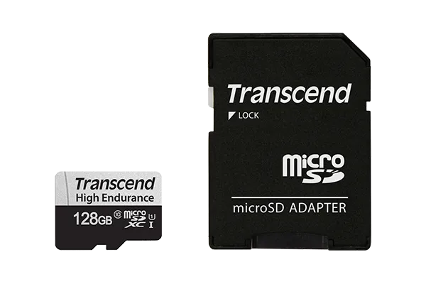 TRANSCEND 350V 128GB HIGH ENDURANCE MICRO SD UHS-I  U1 CLASS10 - READ 100 MB/S - WRITE 45MB/S -  WITH SD ADPTOR - image 5