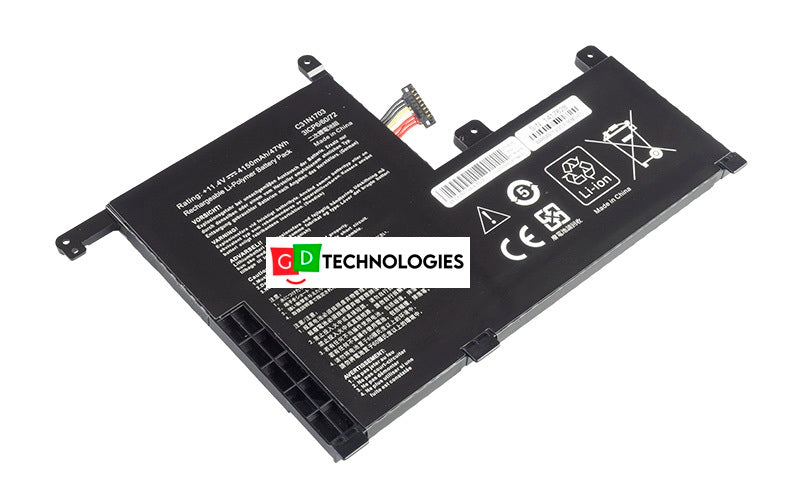 ASUS ZenBook Flip C31N1703 UX561UA UX561UN Q505UA Q525UA (11.4V 47Wh 3-Cell Li-Poly) Replacement Battery