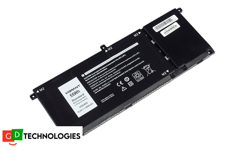 H5CKD Battery for Dell Inspiron 14 5401 5409 15 5501 5502 Latitude 3410 3510 (15.2V 55Wh 4-Cell Li-Poly)