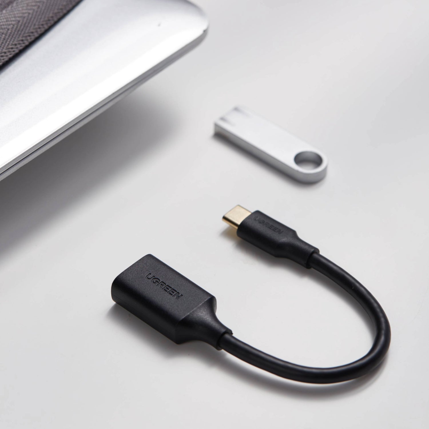UGREEN Type-C to USB-A Adapter (Male to Female, 15cm)– Black – image 3