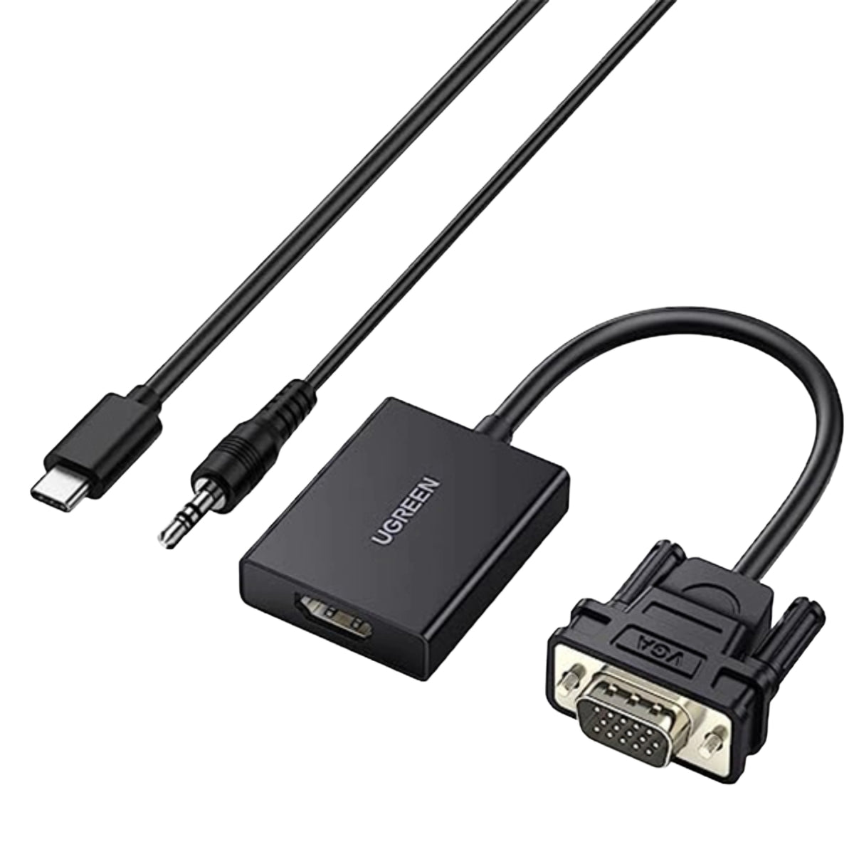 UGREEN VGA to HDMI Converter | Male to Female | 1080P Full HD – Black – image 2