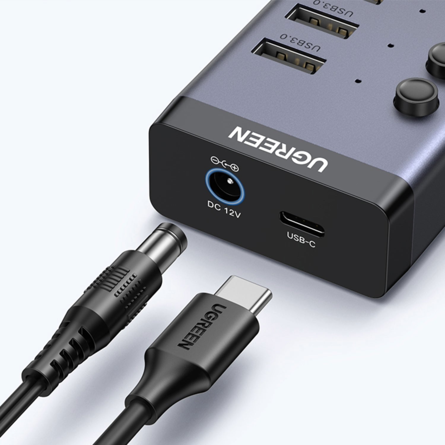 UGREEN 7 in 1 USB 3.0 Hub-Grey - image 3
