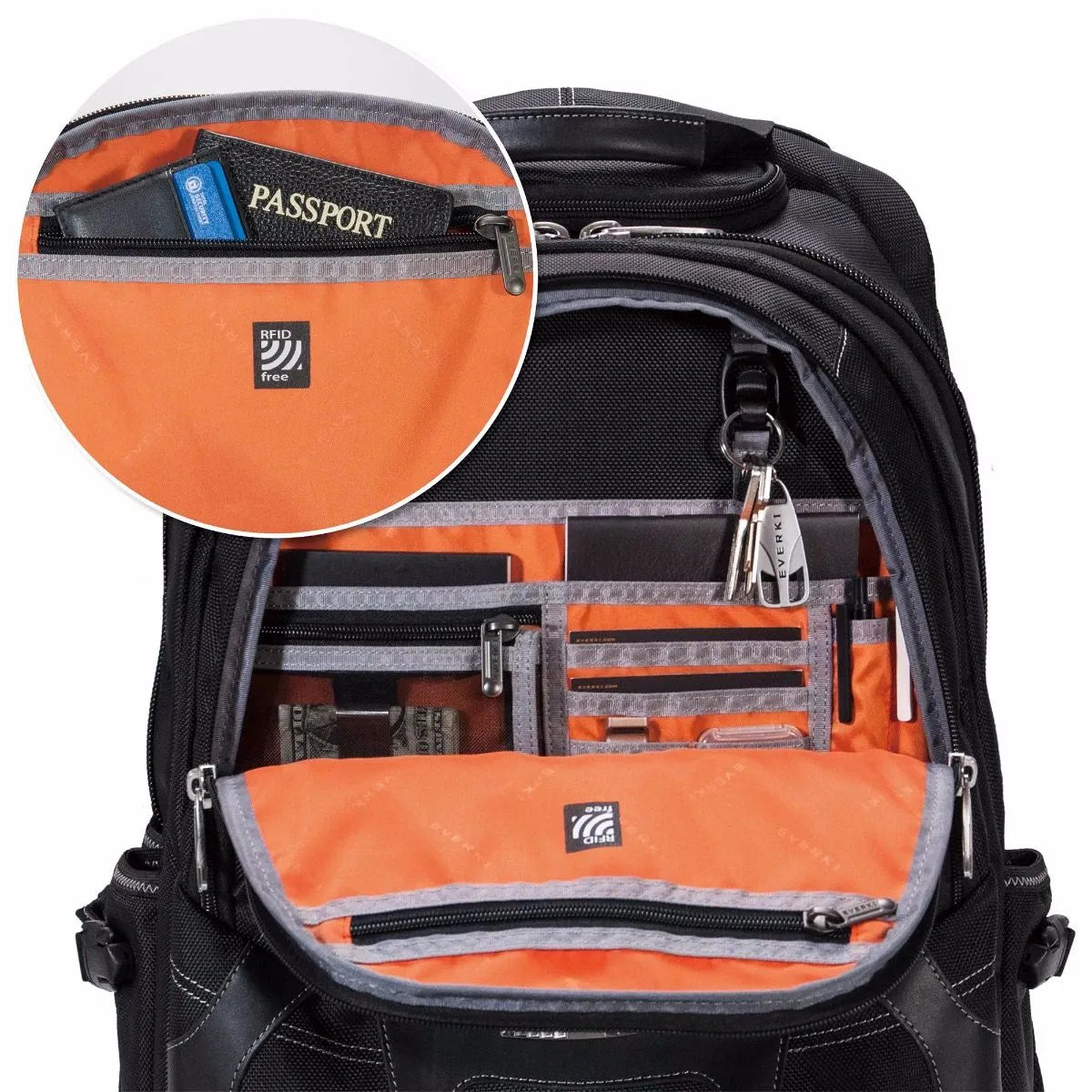 EVERKI CONCEPT BACKPACK | Fits up to 17.3 inch laptops | Travel friendly | Opens 180° | Hard-shell quick-access sunglasses case - image 19