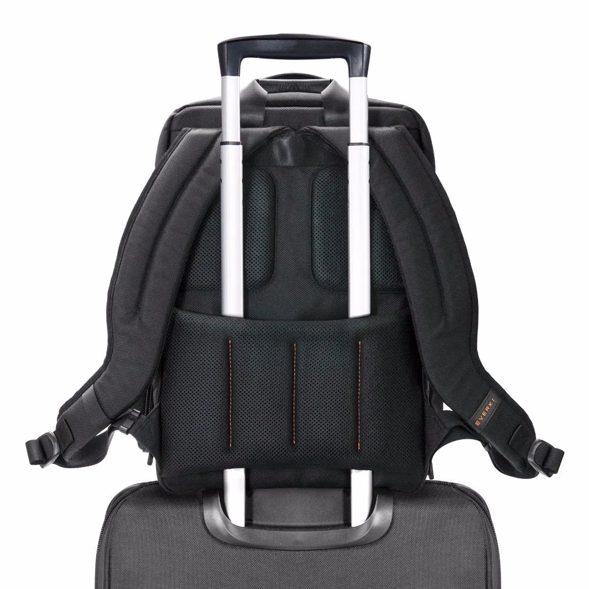 EVERKI ONYX BACKPACK | Fits up to 15.6 inch laptops | Black | Discreet RFID-safe pocket | Travel friendly | Opens 180° - image 14