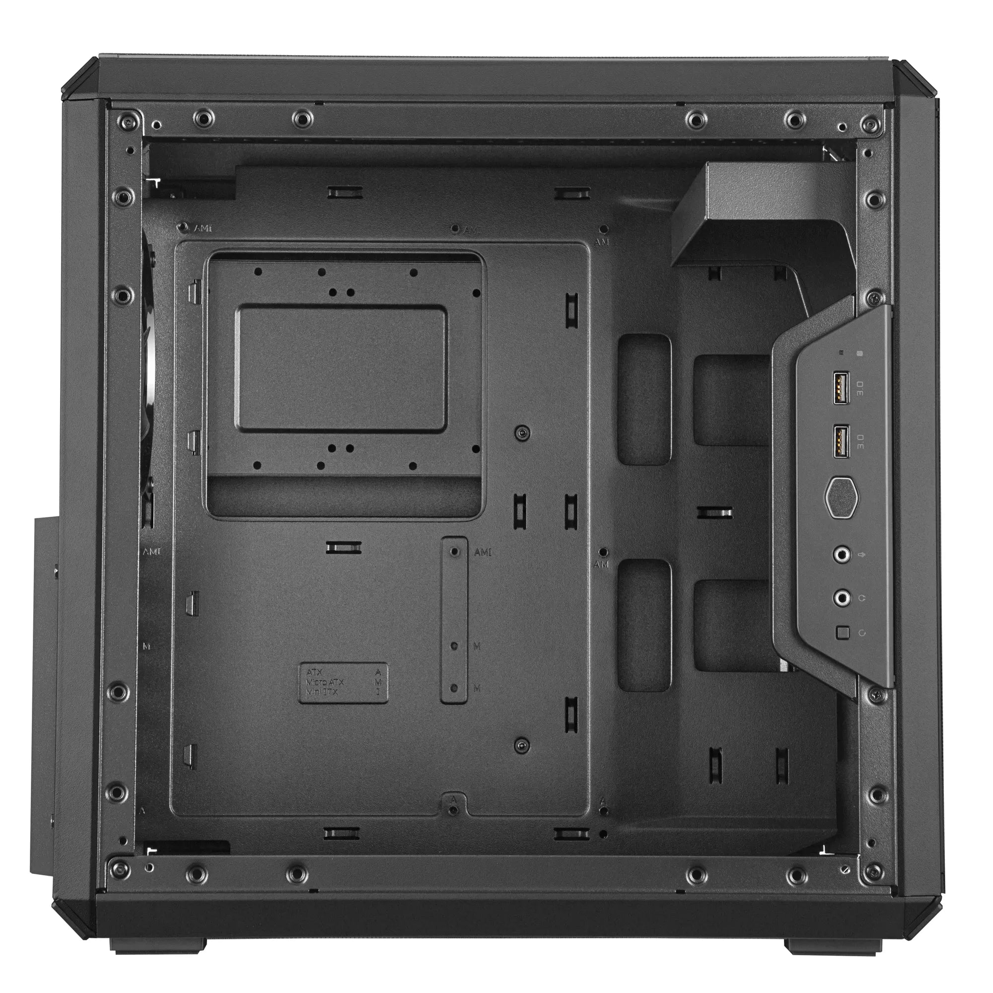 Cooler Master Masterbox Q500L Compact ATX; Orientation & A Movable I/O Panel; Windowed; Fully Perforated Chassis; Magnetic Dust - image 3