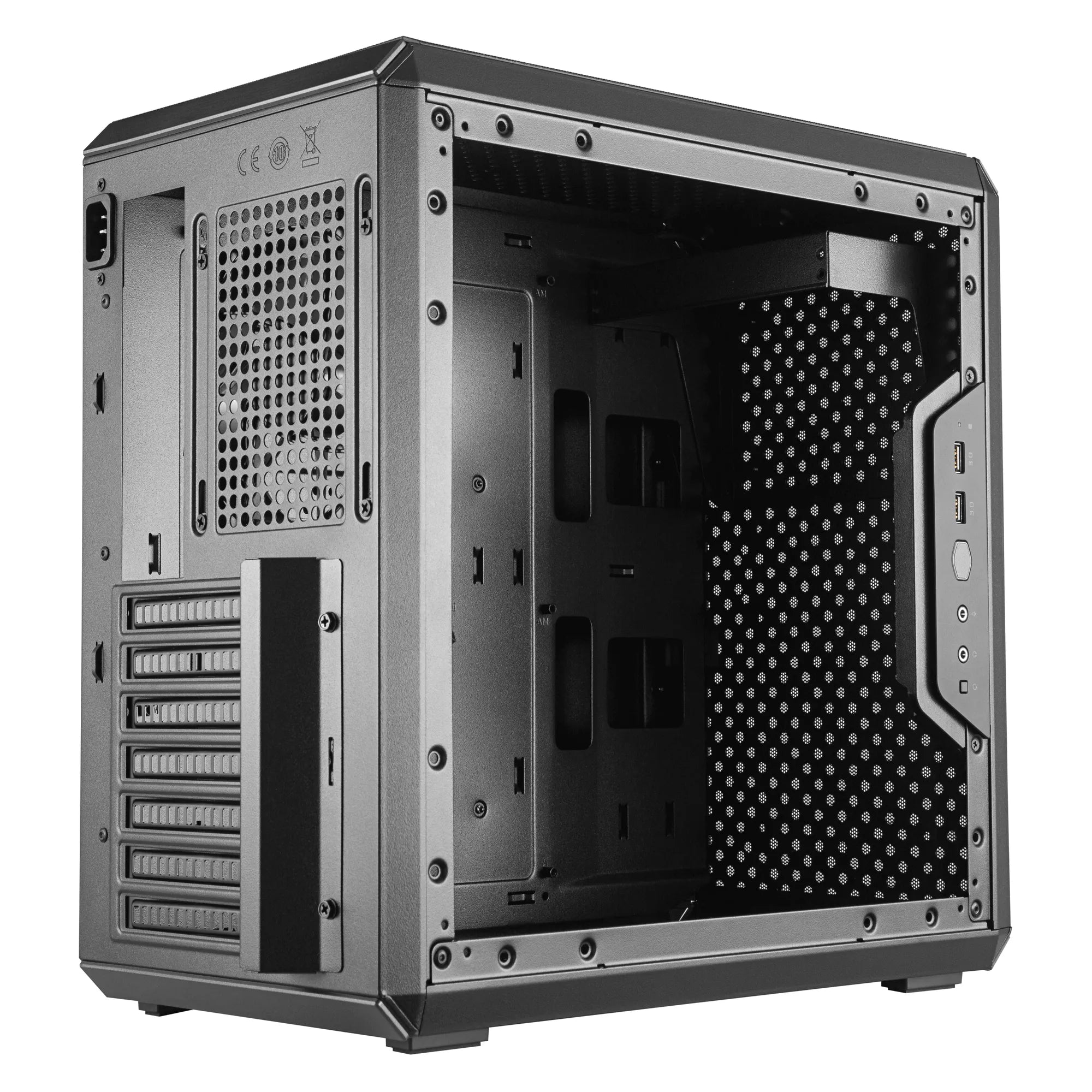 Cooler Master Masterbox Q500L Compact ATX; Orientation & A Movable I/O Panel; Windowed; Fully Perforated Chassis; Magnetic Dust - image 5
