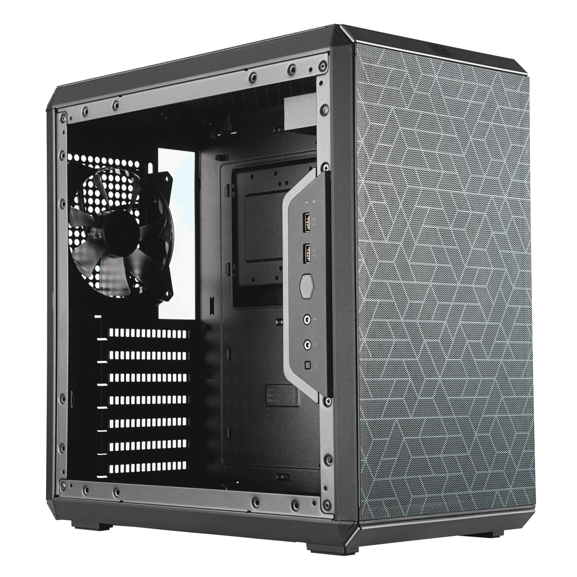Cooler Master Masterbox Q500L Compact ATX; Orientation & A Movable I/O Panel; Windowed; Fully Perforated Chassis; Magnetic Dust - image 11