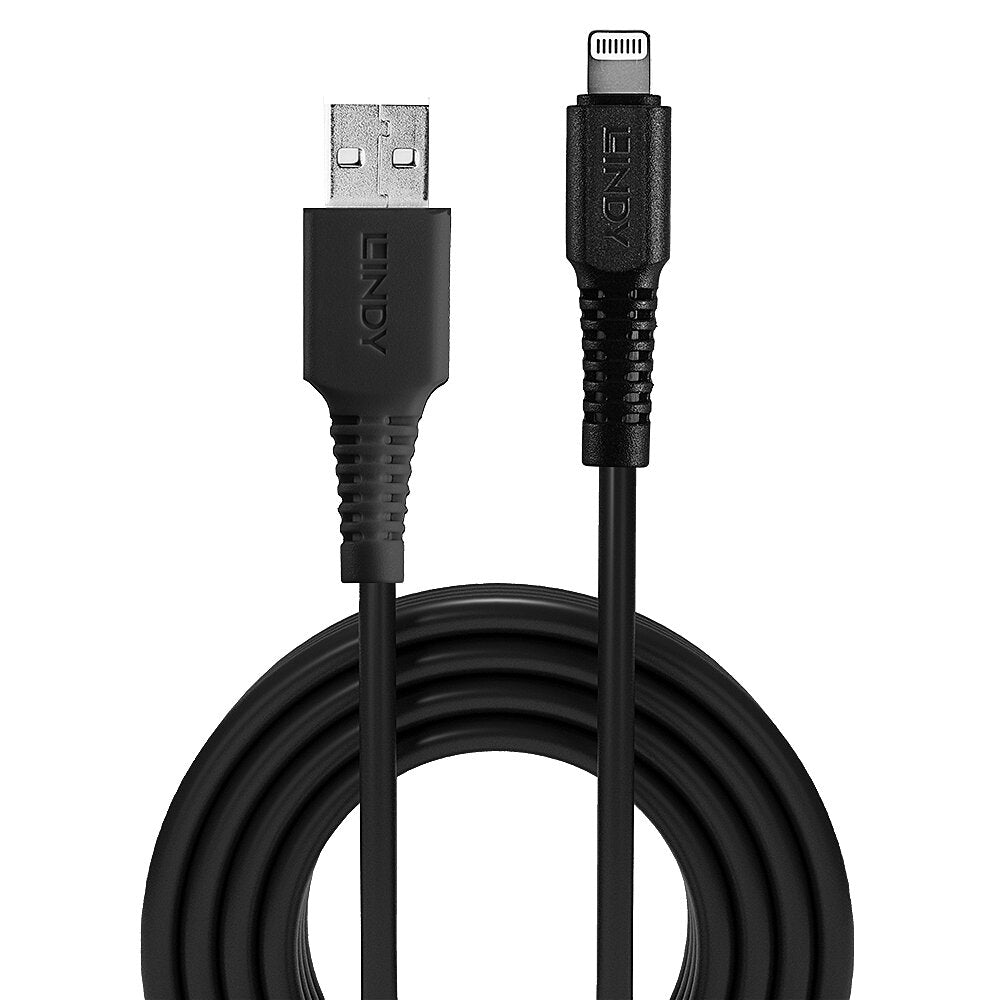 LINDY 3M USB TO LIGHT CABLE BLACK (31322) - image 3