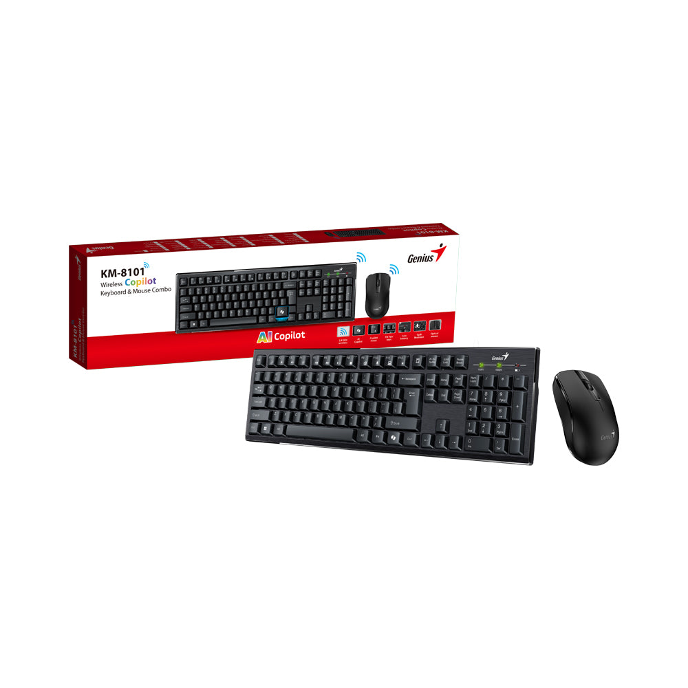 GENIUS 2.4HZ WIRELESS KEYBOARD AND MOUSE COMBO - image 3