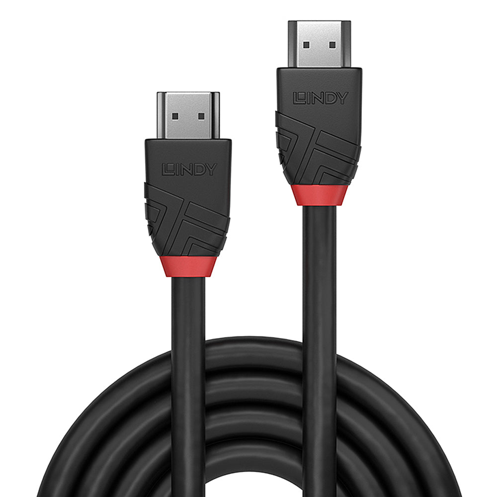 LINDY 5M HDMI 2.0 M-M CABLE-BLACK LINE (36474) - image 2