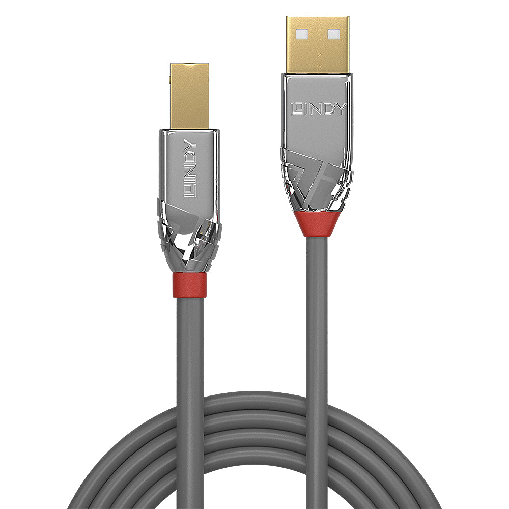 LINDY 3M USB2.0 AM TO BM CROMO L CABLE (36643) - image 2