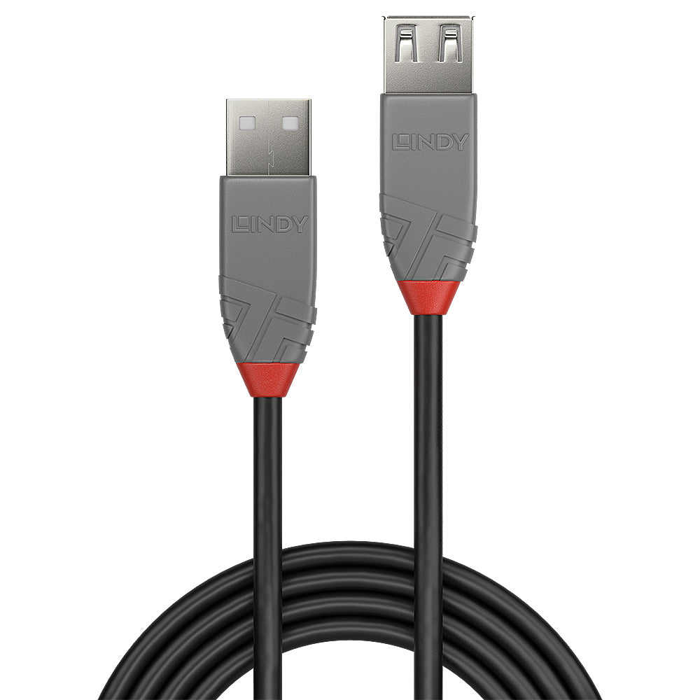 LINDY 1M PASSIVE USB2.0 EXT CBL-ANTHRA (36702) - image 2