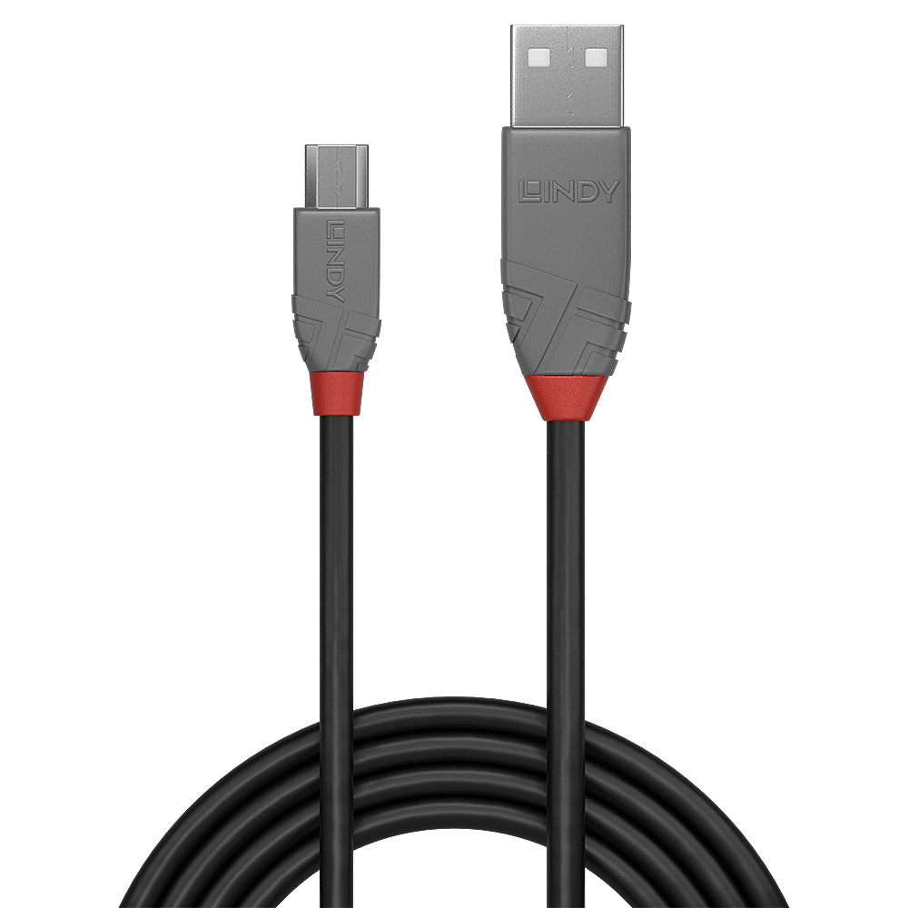 LINDY 0.5M USB2.0 AM TO MICRO-B CBL ANTHRA (36731) - image 2