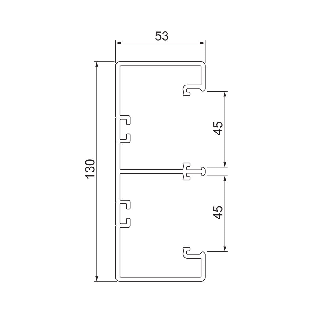 O-LINE-OBO RAPID 1302X53 2 COMP 2 COVER X 2M GREY - image 2