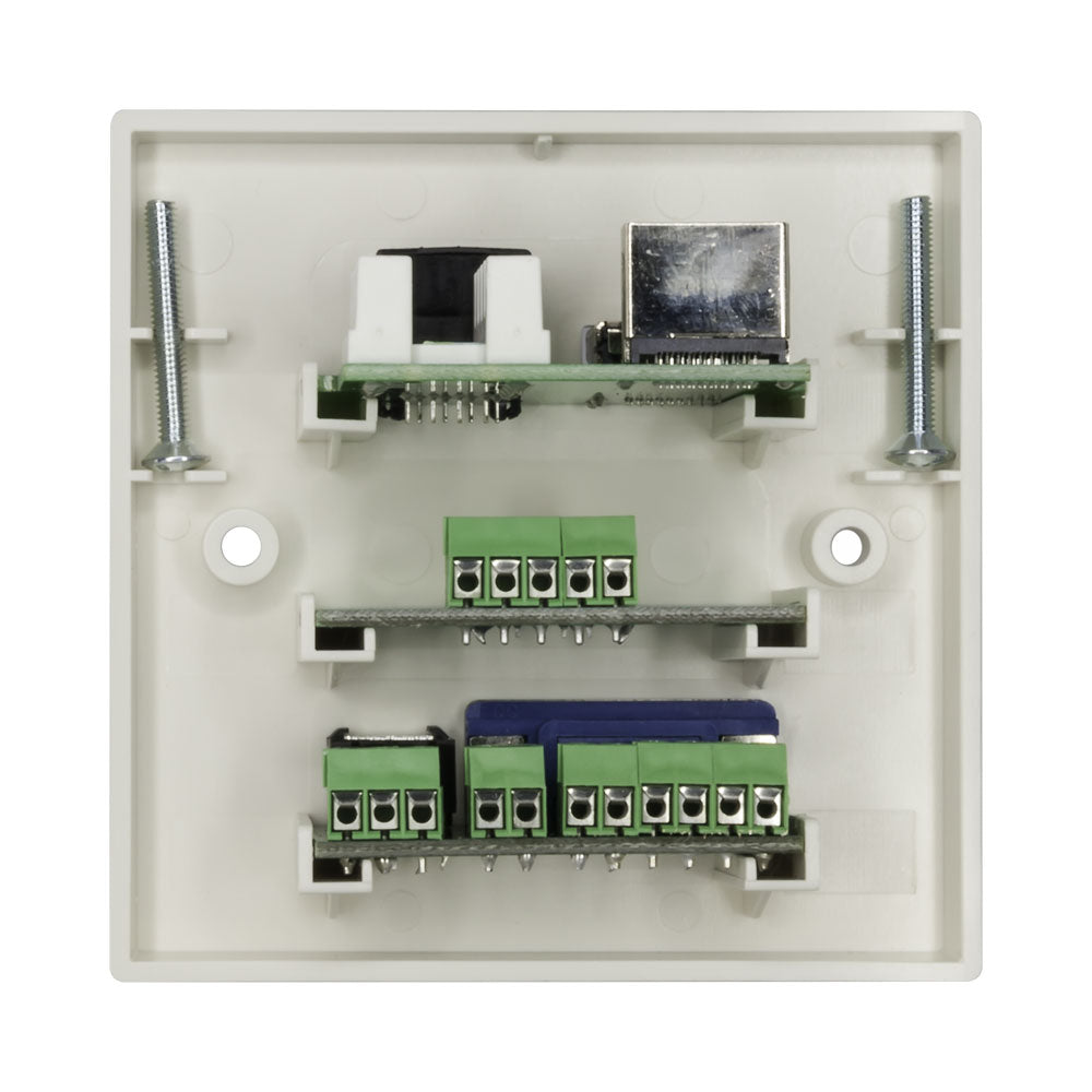 AV MULTI-MEDIA FACE PLATE - HDMI/USB/LAN/VGA/AUDIO - image 2