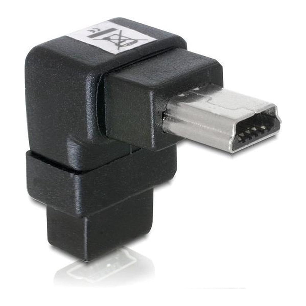 DELOCK 90DEG USB-B MINI M-F UP ADAPTER (65097) - image 2