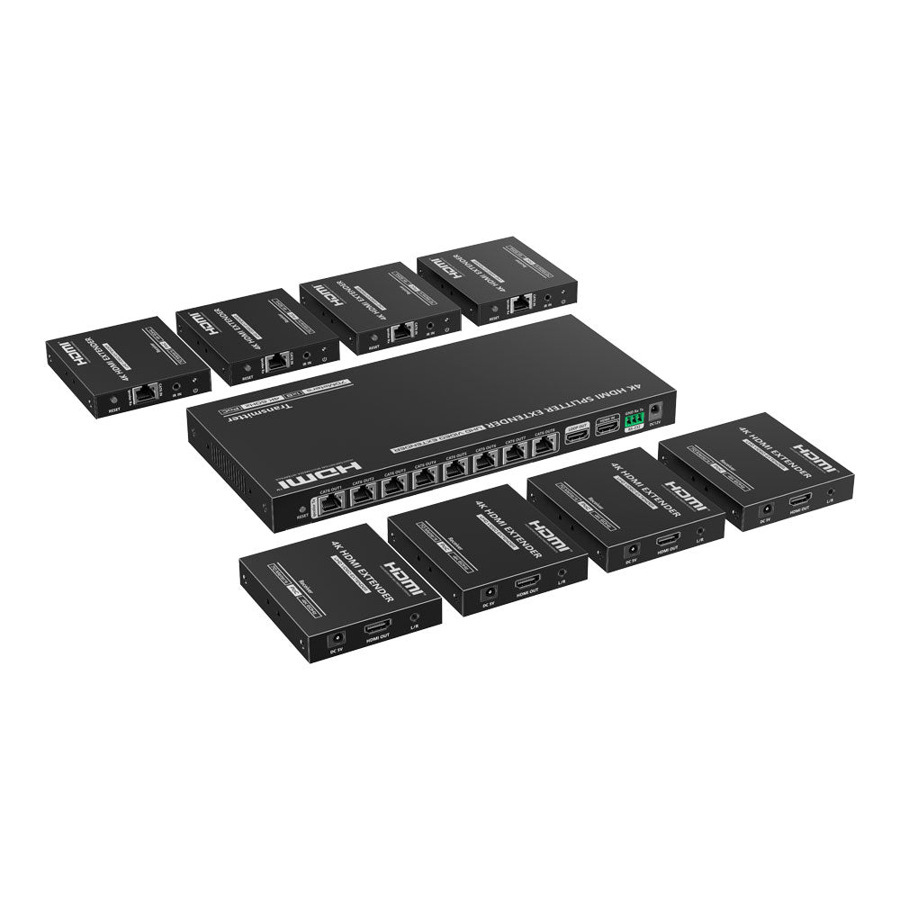 LENKENG IPCOLOUR 4K60 HDMI 1X8 SPLITTER CAT6/7 70M - image 4