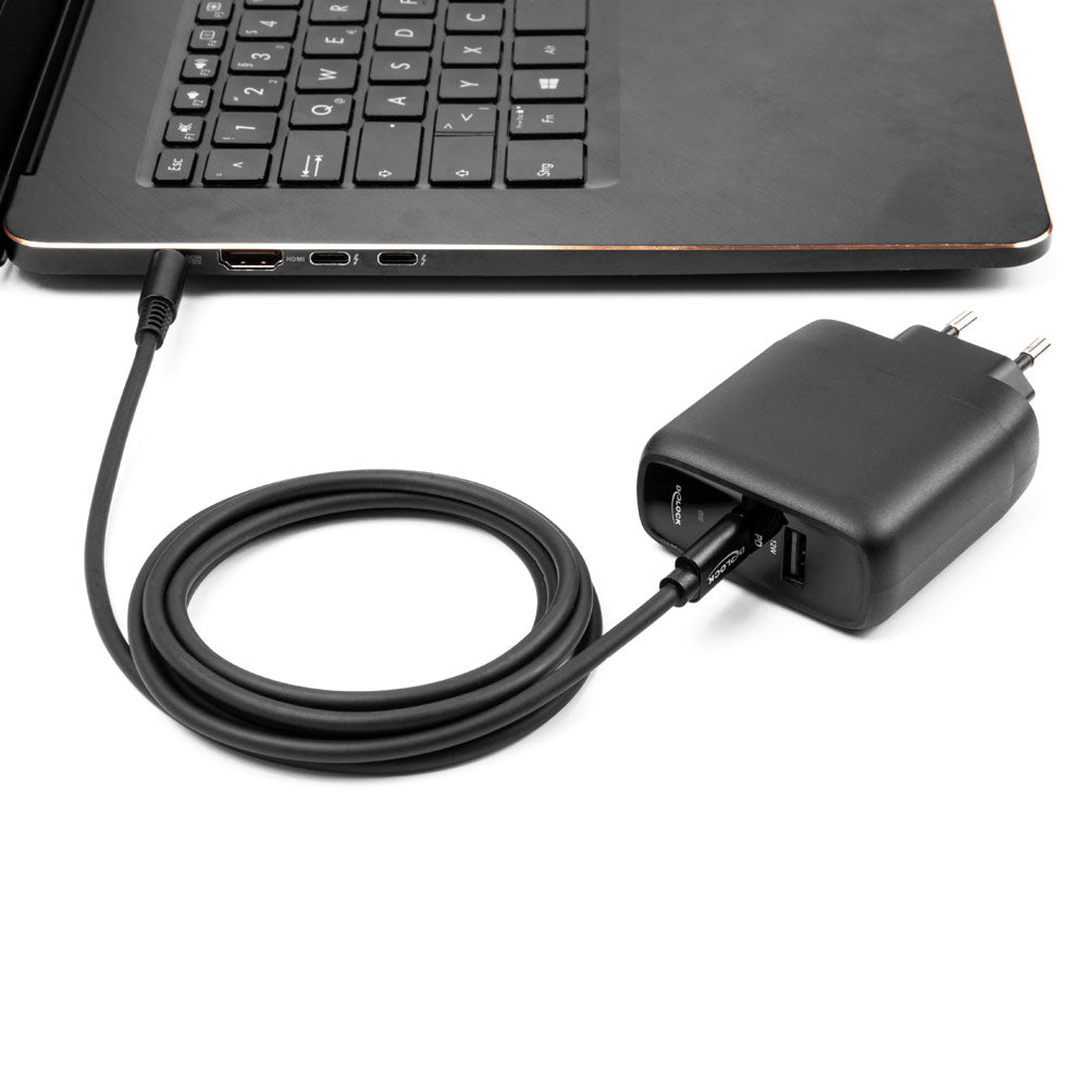 DELOCK CHARGING CABLE TYPE-C TO DELL7.4X5.0MM MALE - image 2