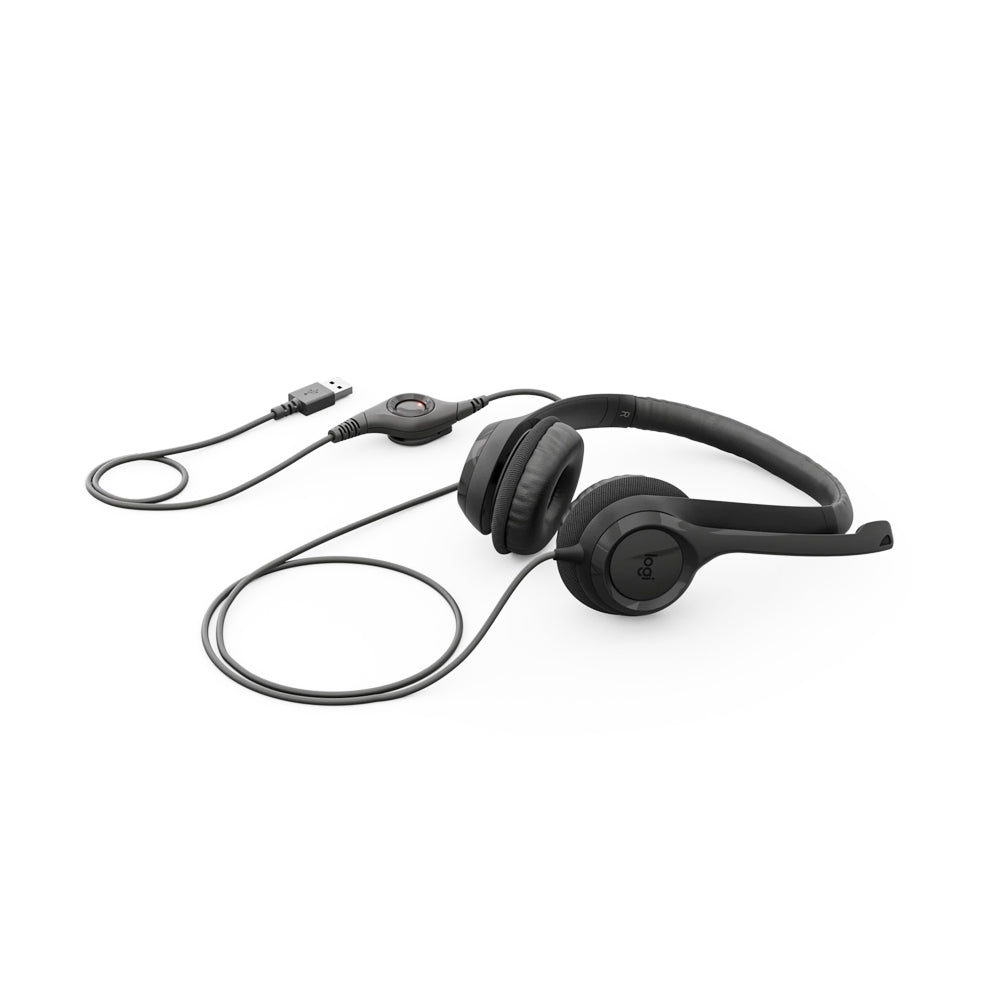 LOGITECH H390 USB COMPUTER HEADSET WITH NOISE CANCELLING MICROPHONE - image 3